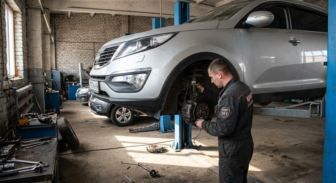 Обслуживание KIA Sportage в сервисе ЮНИТ 161